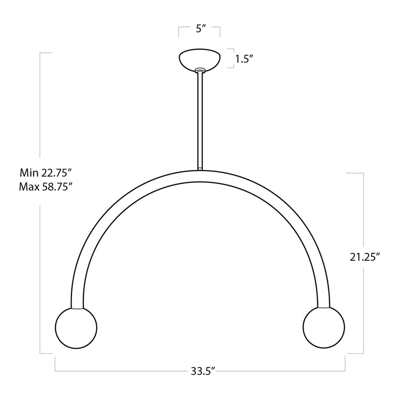 Happy Pendant - Oil Rubbed Bronze / Large