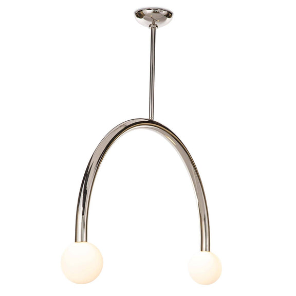 Happy Pendant - Polished Nickel / Large