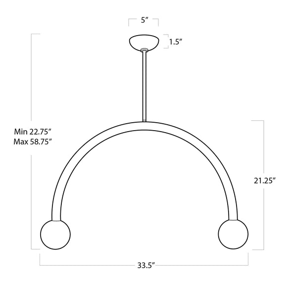 Happy Pendant - Polished Nickel / Large