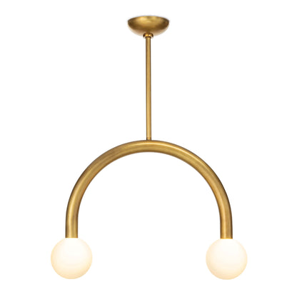 Happy Pendant - Natural Brass / Small