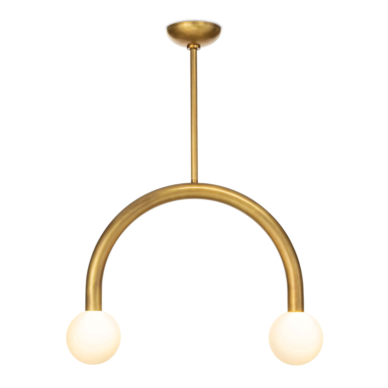 Happy Pendant - Natural Brass / Small