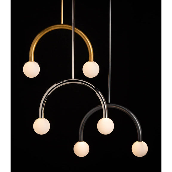 Happy Pendant - Natural Brass / Small
