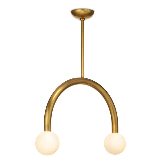 Happy Pendant - Natural Brass / Small