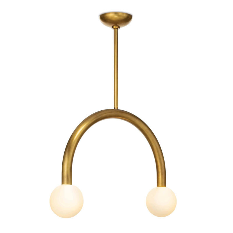 Happy Pendant - Natural Brass / Small