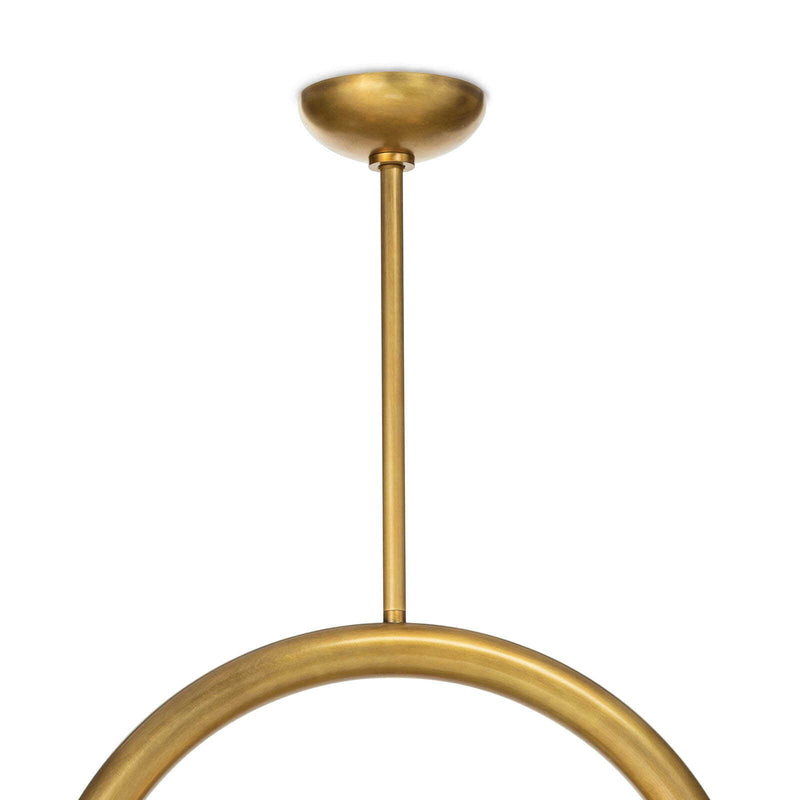 Happy Pendant - Natural Brass / Small