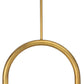Happy Pendant - Natural Brass / Small