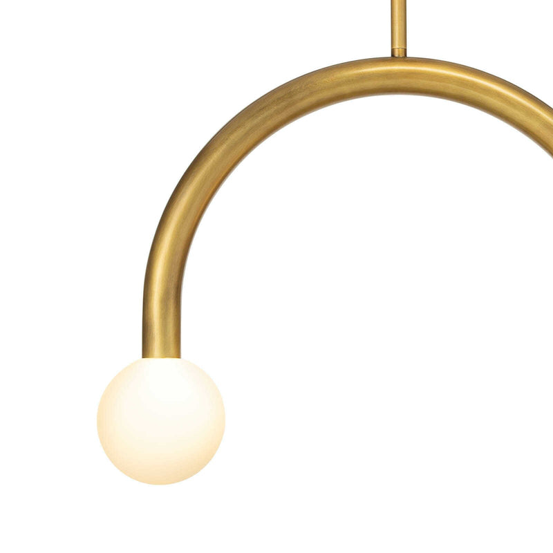 Happy Pendant - Natural Brass / Small
