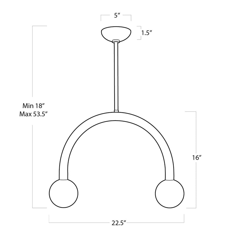 Happy Pendant - Natural Brass / Small