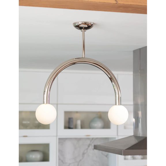 Happy Pendant - Polished Nickel / Small