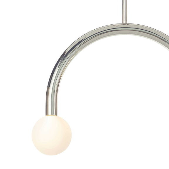 Happy Pendant - Polished Nickel / Small