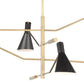 Spyder Chandelier - Blackened Brass & Natural Brass