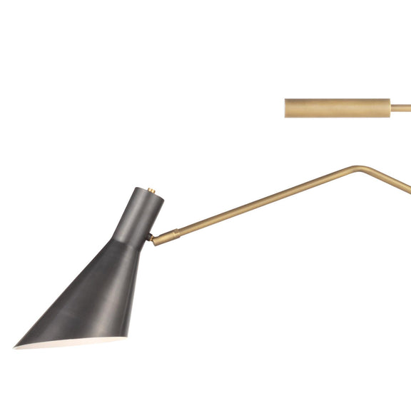 Spyder Chandelier - Blackened Brass & Natural Brass