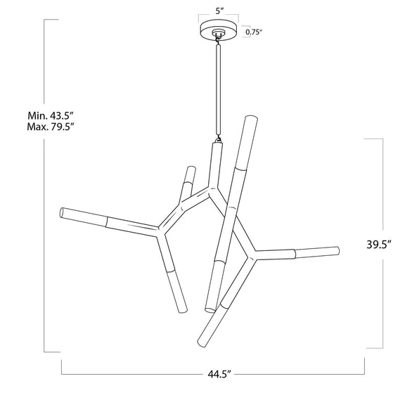 Traveler Chandelier - Polished Nickel / Standard