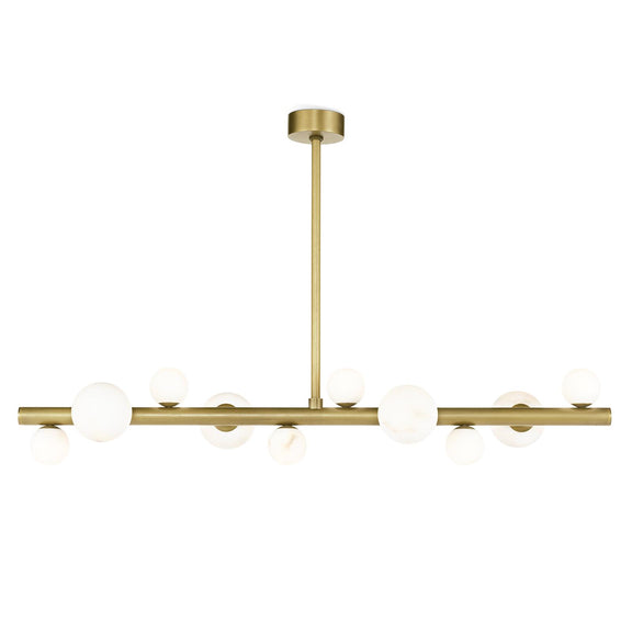 Styx Chandelier - Natural Brass
