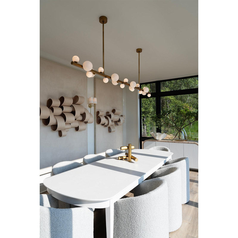 Styx Chandelier - Natural Brass
