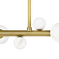 Styx Chandelier - Natural Brass