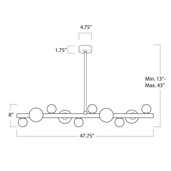 Styx Chandelier - Oil Rubbed Bronze