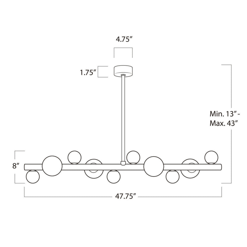 Styx Chandelier - Oil Rubbed Bronze