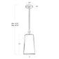 Hattie Pendant - White & Natural Brass