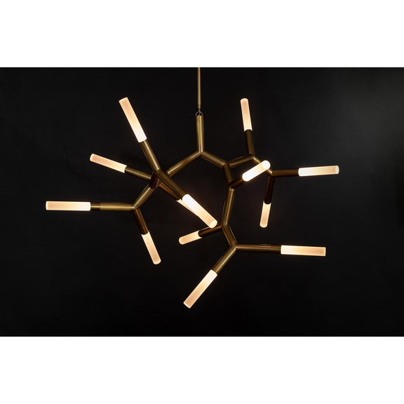 Traveler Chandelier - Natural Brass / Large
