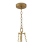 River Reed Basin Chandelier - Antique Gold Leaf