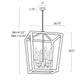 Luella Lantern - Blackened Brass / Large