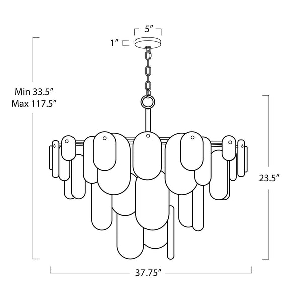 Echo Chandelier - Polished Nickel