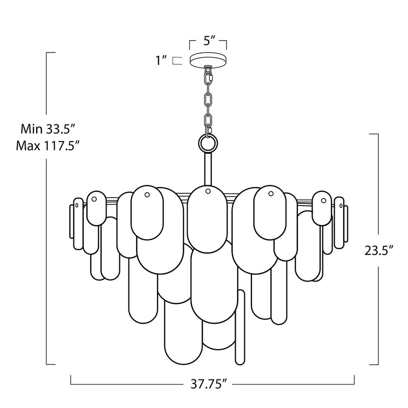 Echo Chandelier - Polished Nickel