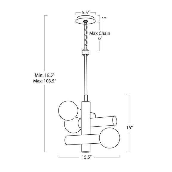 Dion Pendant - Oil Rubbed Bronze