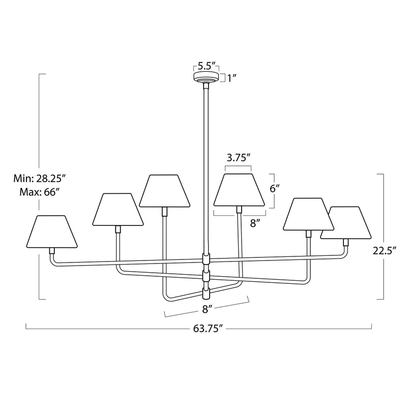 Polly Metal Chandelier