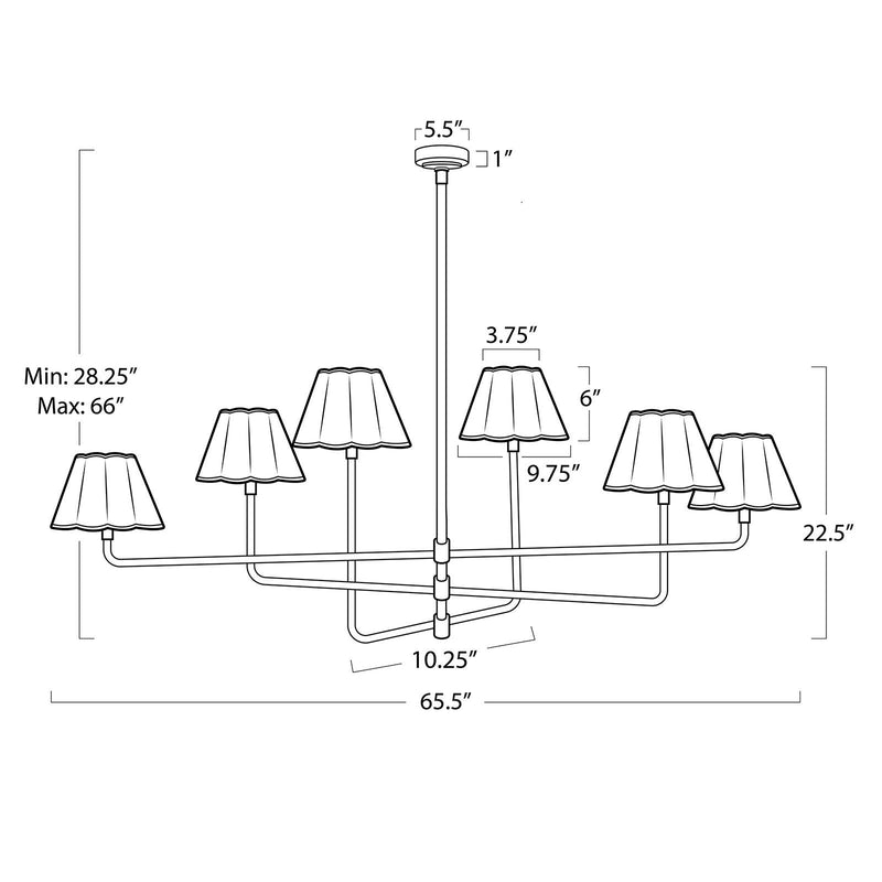 Polly Metal Chandelier