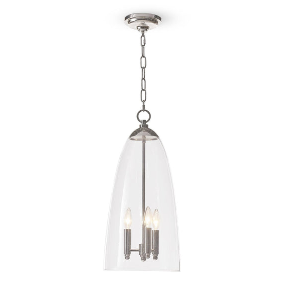 Maiden Glass Pendant - Polished Nickel