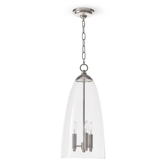 Maiden Glass Pendant - Polished Nickel