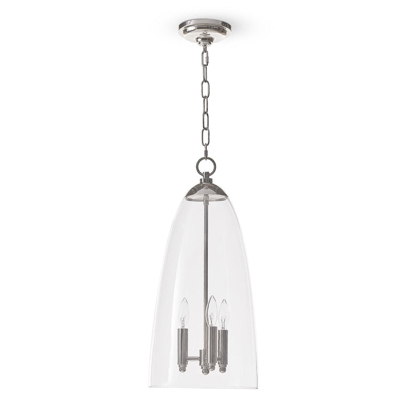 Maiden Glass Pendant - Polished Nickel