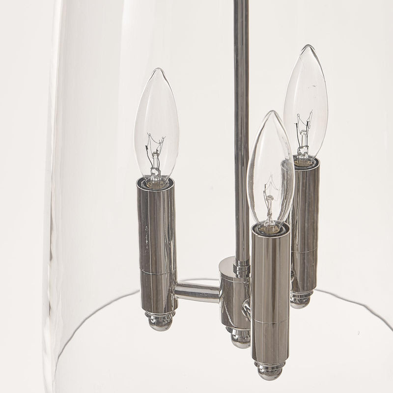 Maiden Glass Pendant - Polished Nickel
