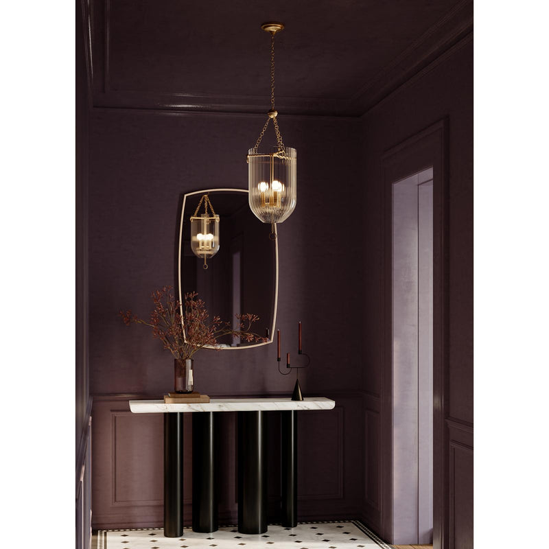 Roxie Pendant - Natural Brass