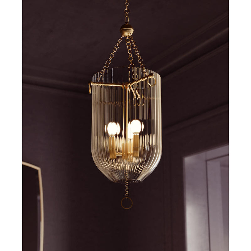 Roxie Pendant - Natural Brass