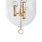 Roxie Pendant - Natural Brass