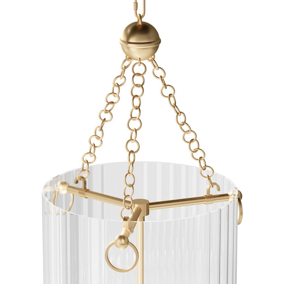 Roxie Pendant - Natural Brass