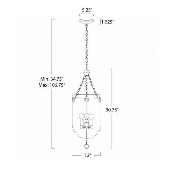 Roxie Pendant - Polished Nickel