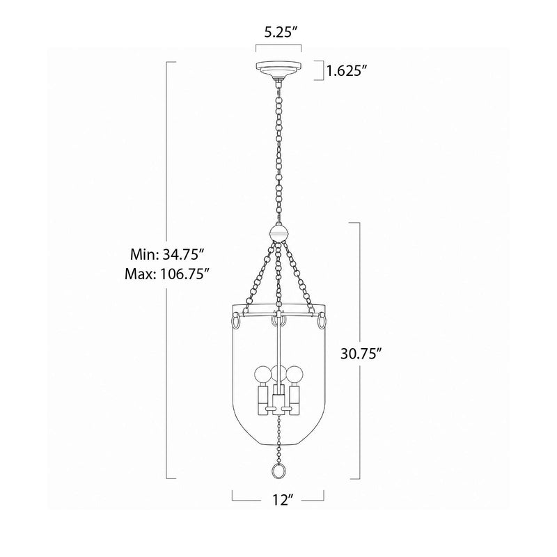 Roxie Pendant - Polished Nickel