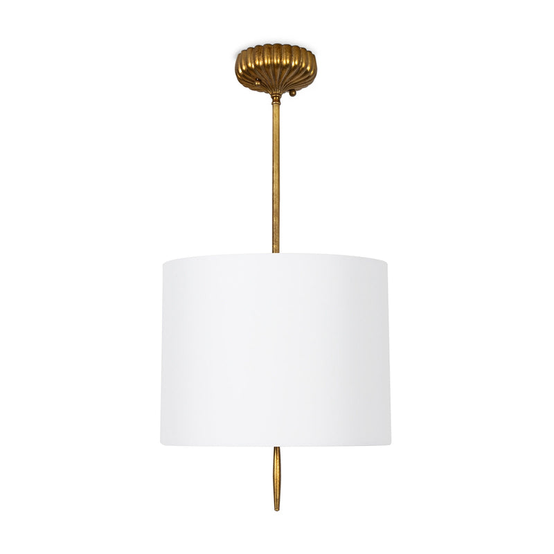 Clove Pendant - Natural Linen Shade / Small