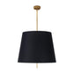 Clove Pendant - Black Shade / Large