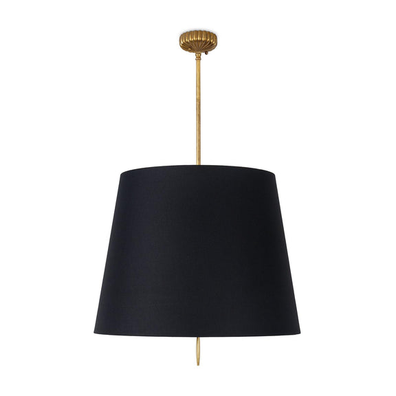 Clove Pendant - Black Shade / Large