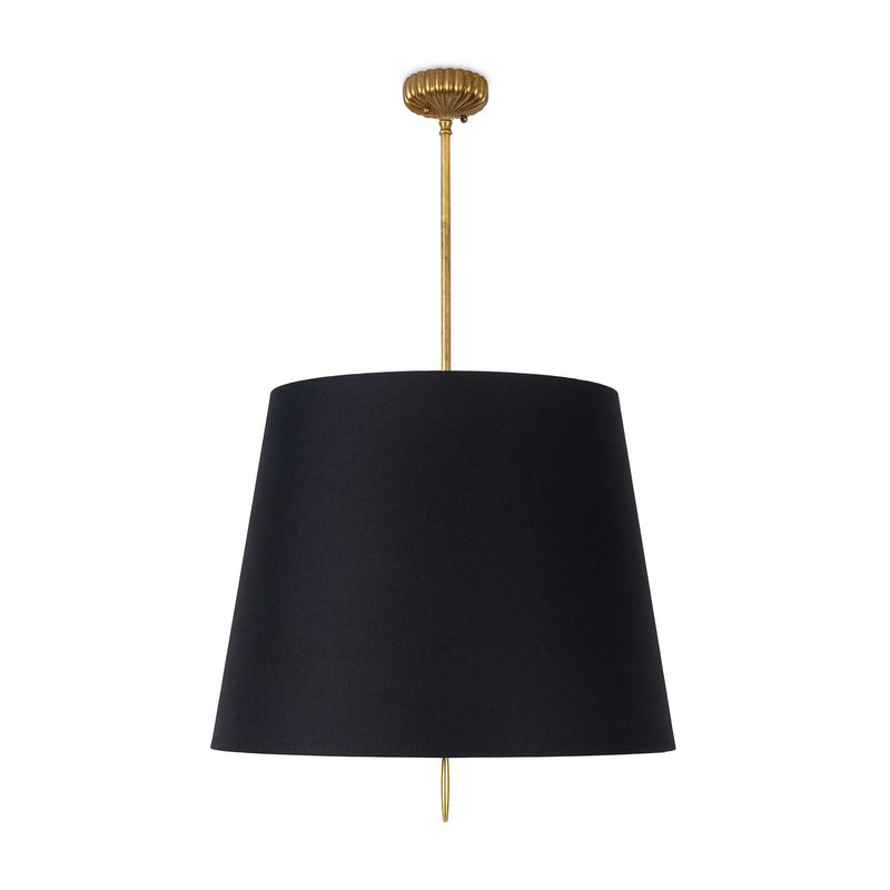 Clove Pendant - Black Shade / Large