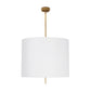 Clove Pendant - Natural Linen Shade / Large