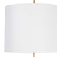 Clove Pendant - Natural Linen Shade / Large