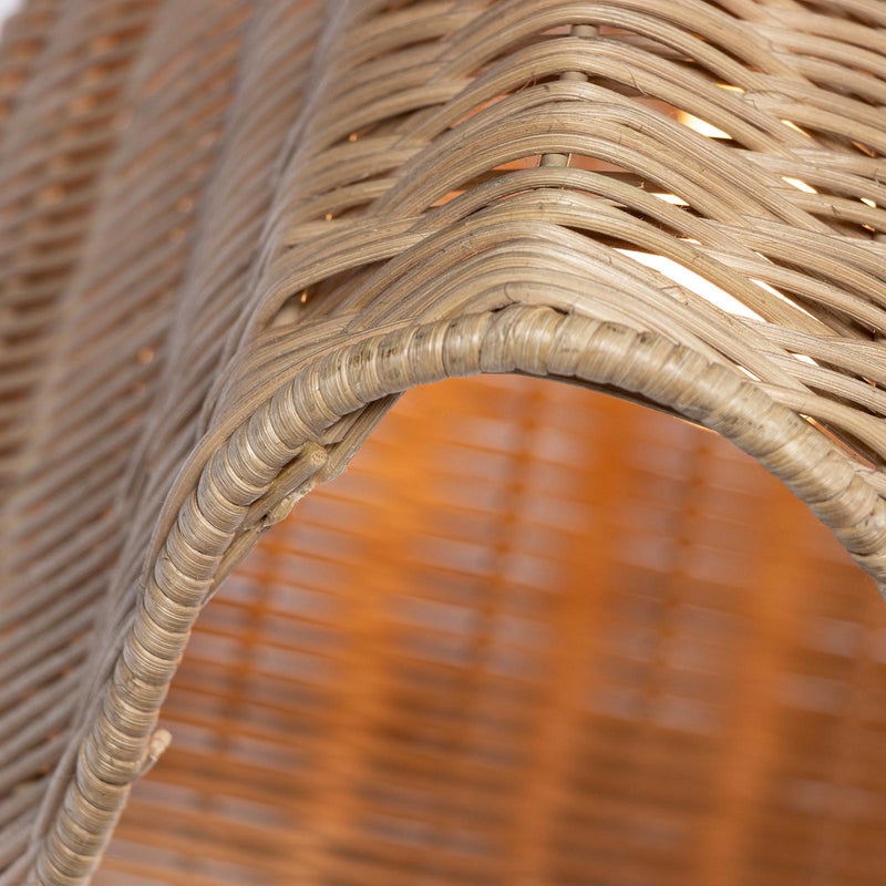 Margo Rattan Linear Chandelier - Natural