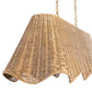 Margo Rattan Linear Chandelier - Natural