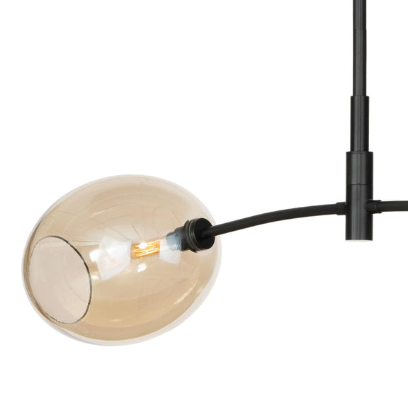 Artemis Pendant Double - Oil Rubbed Bronze & Champagne Glass